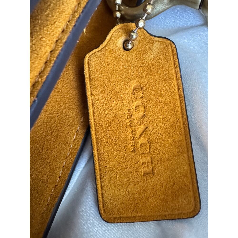 Coach Suede Tabby Shoulder Bag 36 in Orange/Marigold - CEM12 - Picture 11 of 12